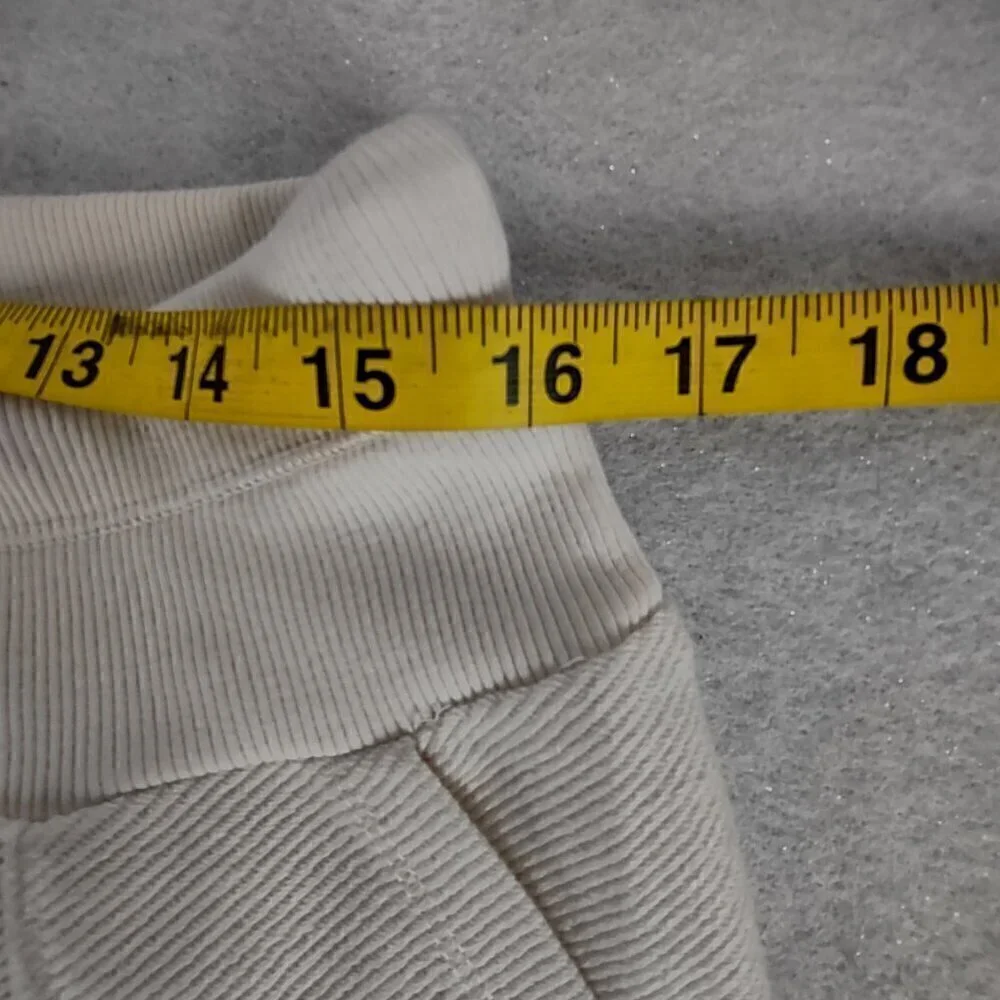 New Directions Women's 100% Cotton, Cream Colored Casual Drawstring Pants Size L - Picture 6 of 10